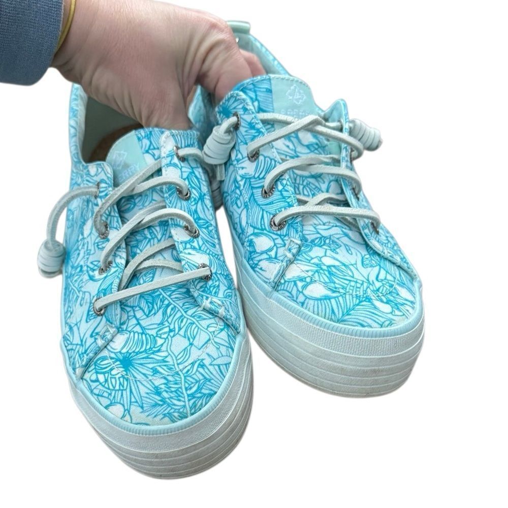 Sperry Women's Crest Vibe Platform Sneaker Shoes in Blue Size 9.5 - Picture 3 of 9